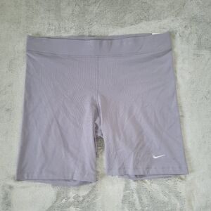 Nike Womens Plus Size 2XL Mid Rise Purple Shorts DC6949 Gym Training Walking NEW